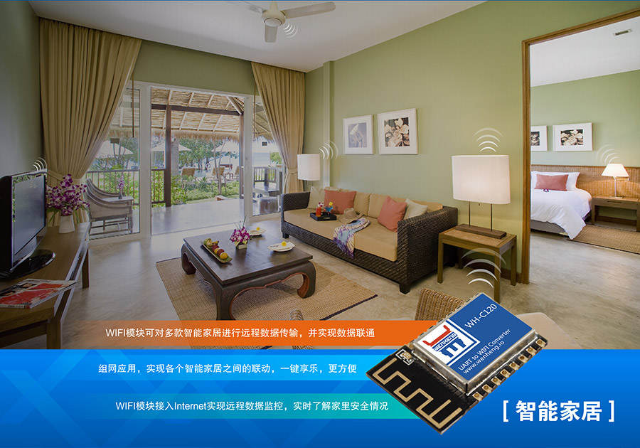 工業(yè)級嵌入式WIFI模塊_超小體積低功耗WIFI模組智能家居應用案例